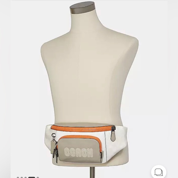 Track Belt Bag In Colorblock Signature Canvas With Coach - Picture 5 of 6